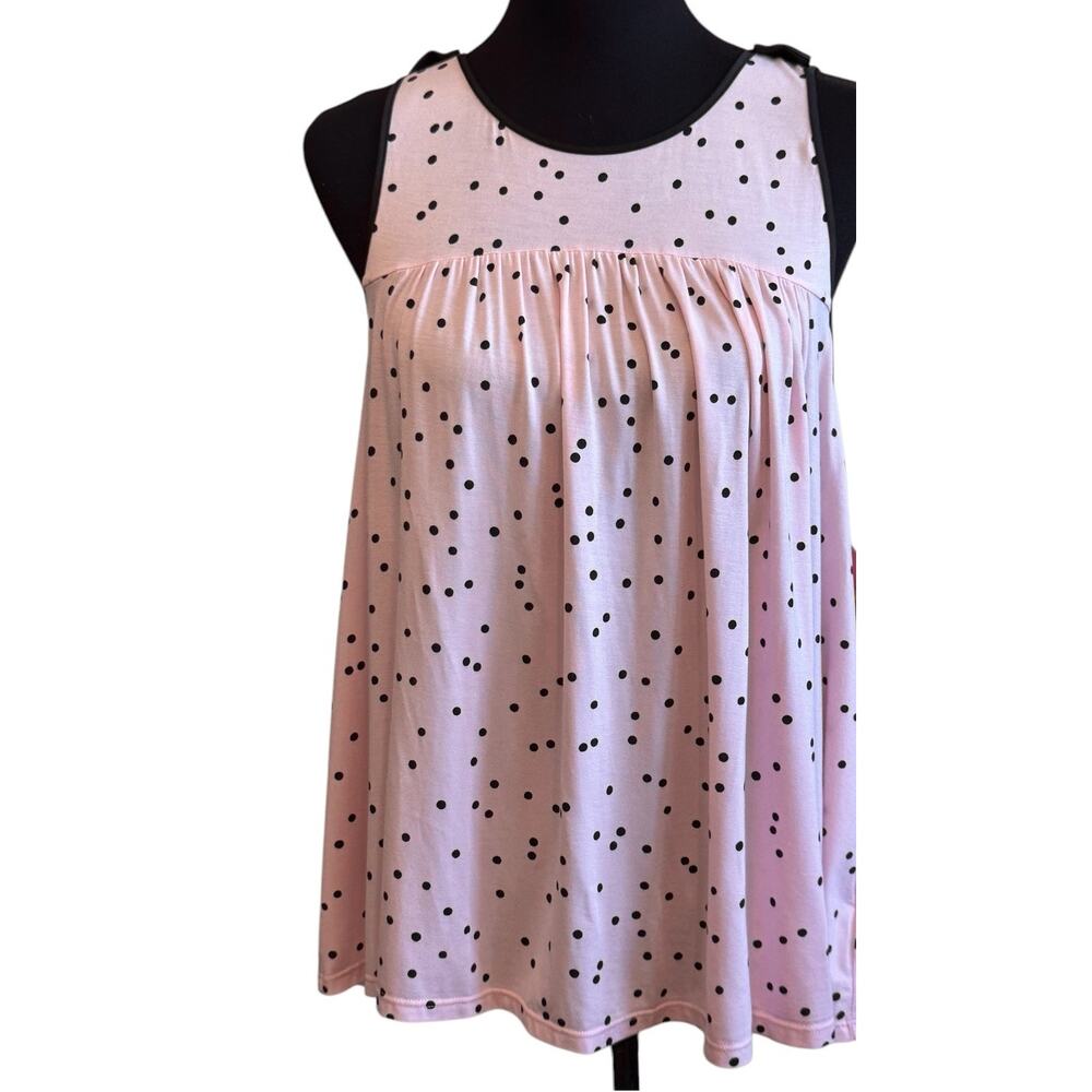 NEW KATE SPADE Dot-Print Jersey Knit Modal PJ top ONLY Size Medium